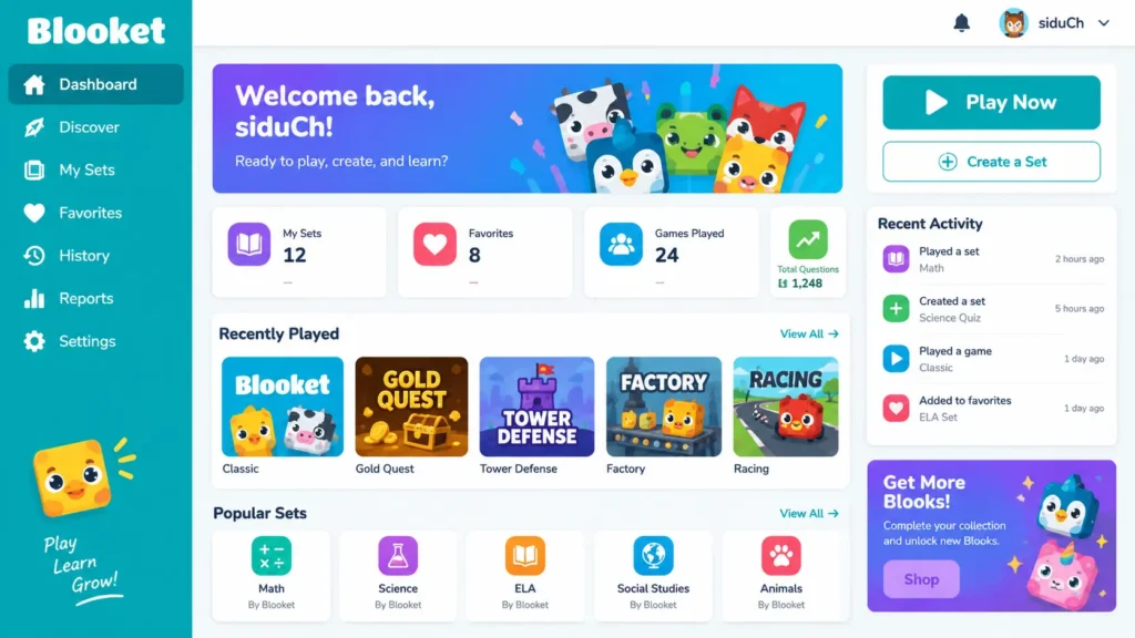 Blooket Dashboard: Complete Guide to Login, Features, Games, and More Blooket Dashboard